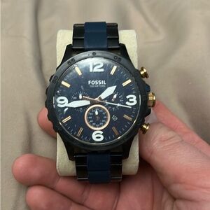Already sold Fossil Black and Navy Chronograph Watch